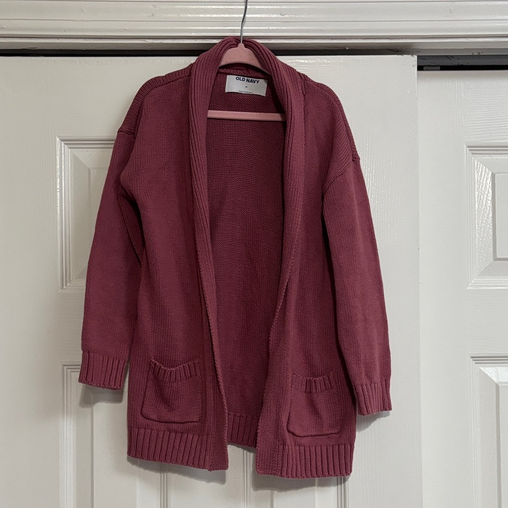Old Navy Kids Cardigan Sweater - Deep Rose